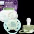 Schnuller ultra soft nighttime Silikon, türkis/grün, 0-6 Monate, 2 St