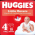 Windeln Little Movers Gr. 4 (7-18 kg), 18 St
