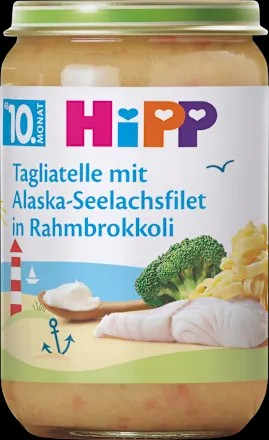 Menü Tagliatelle mit Alaska-Seelachsfilet in Rahmbrokkoli ab dem 10. Monat, 220 g