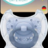 Schnuller First Choice Classic Day & Night, blau, 6-18 Monate, 2 St