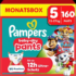 Baby Pants Baby Dry Gr. 5 Junior (11-17 kg) Limited Edition Paw Patrol Monatsbox, 160 St