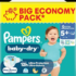 Windeln Baby Dry Gr. 5+ (12-17 kg) Big Pack, 58 St